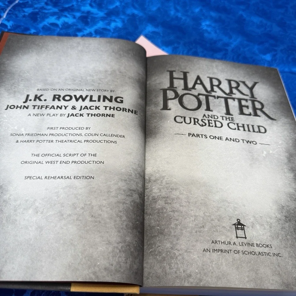 1st Edition Harry Potter and the Cursed Child By Jk Rowling Special Rehearsal Ed